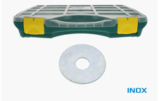 LLU2- Coffret De Rondelle Plate Extra Large Type LLU Inox A2- NFE 25513-595 Pcs