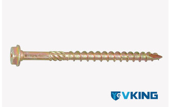 Vis Bois Et Charpente Tête Hexagonale Avec Embase Torx Acier Zingué Bichromaté - Gamme Technique