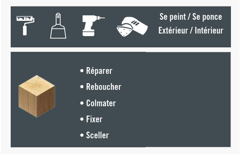 Scellement Polyvalent pour le Bois - Mastic et Colle