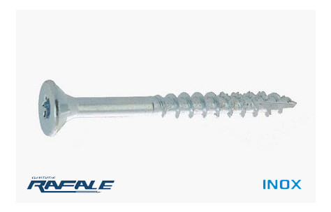 Toutes les tailles de Vis Bois Agglo VBA Tete Fraisée Torx Inox Marine